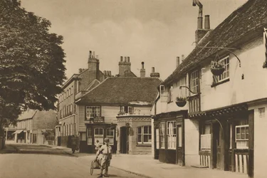 Church Street, Chiswick, mit dem ehemaligen Burlington Arms, um 1935