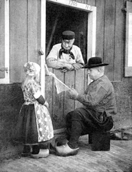 Niederländer tragen Holzschuhe, Marken, Holland, 1936