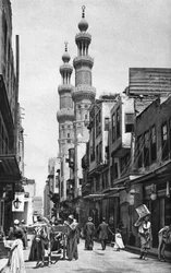 Moschee des Sultans al-Muayyad, Kairo, Ägypten, um 1922