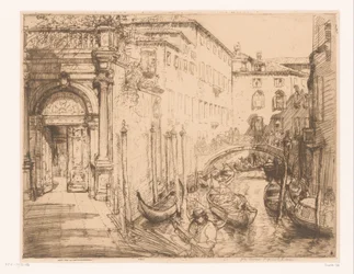 Ansicht von Venedig 1911 (Der weiße Palast)
