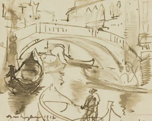 Ein Kanal in Venedig