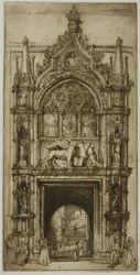 Tür des Dogenpalastes, Venedig
