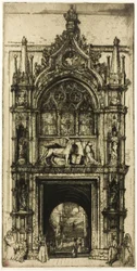 Tür des Dogenpalastes, Venedig