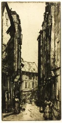 Ruelle des Halles, Vannes, Bretagne
