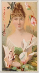 Alpenveilchen: Zurückhaltung, aus der Serie Blumen-Schönheiten und Sprache der Blumen N75 für Du