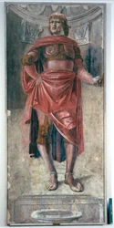 Mann mit einem Zweihandschwert, um 1486