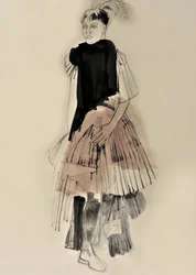 Couture Modeillustration