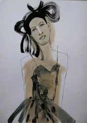 Elegantes Modeporträt