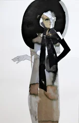 Elegante Frau mit Hut