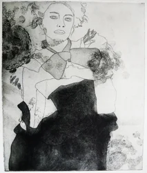 Monochromes Modeporträt