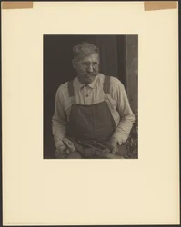 James Duff, ein Geiger, Hazard, Kentucky, mit Werkzeugen