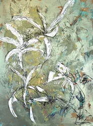 Grünes Blumenabstrakt