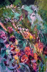 Lebendiges Blumenabstrakt