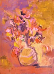 Lebendiges Blumenstillleben