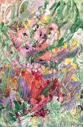 Lebendige Gartenblüten
