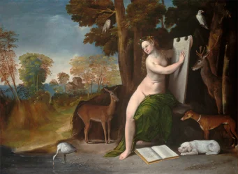 Circe und ihre Liebhaber in einer Landschaft
