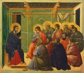 Christus wird von den Aposteln getrennt (Detail)