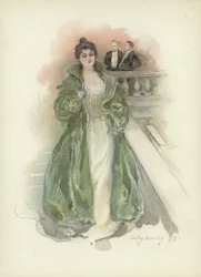 Gesellschaftsdame im Savoy Hotel, London