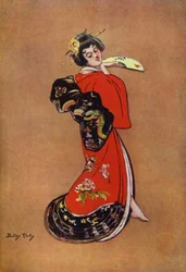 Die Geisha, Entwurf für ein Plakat