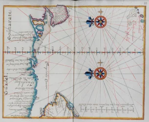 Arabien: Karte des Arabischen Meeres.