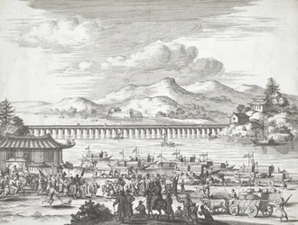 Brücke über den Jangtse-Fluss