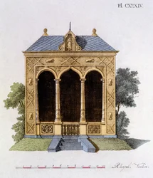 Design aus dem Magazin der Gartenschätze von G. van Laar, veröffentlicht 1802