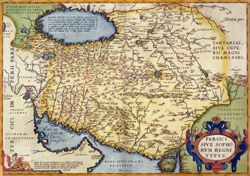Karte von Persien, aus dem Theatrum Orbis Terrarum, veröffentlicht von Abraham Ortelius (1527-98) Antwerpen, ca. 1590