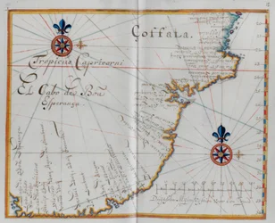 Karte des Kaps der Guten Hoffnung (cabo da Boa Esperança)