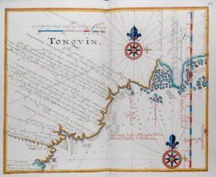 Karte der Küste von Burma