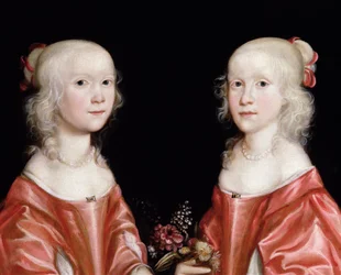 Porträt von Zwillingsschwestern, ca. 1650