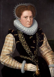 Porträt einer Dame in spanischer Tracht, ca. 1585