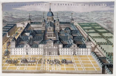 Ansicht des Madrider Escorial, ca. 1662-5