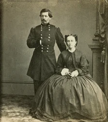 Generalmajor George B. McClellan und seine Frau, veröffentlicht von Anthony