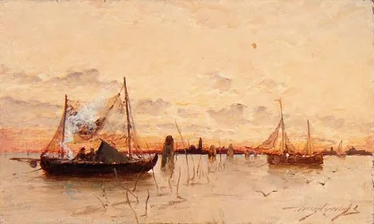 Sonnenuntergang auf der Lagune