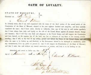 Loyalitätseid von Edward Villmer aus Missouri, County of St. Louis