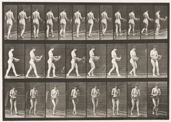 Tafel 43. Gehen, Wasser aus einer Schale spritzen, sich umdrehen