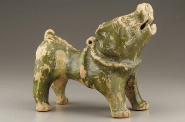 Grabfigur eines bellenden Hundes, frühes 1.-frühes 3. Jahrhundert