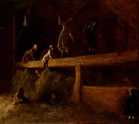 Im Heuboden, ca. 1878