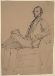 Sitzende Studie von M.D.