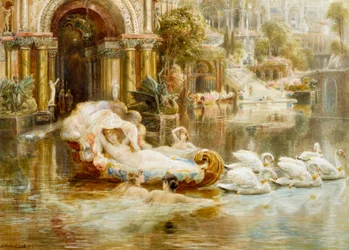 Venus und die Nymphen, die sie begleiten