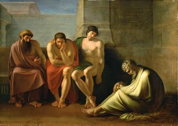 Der trauernde Hiob und seine Freunde
