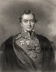 Henry Hardinge, gestochen von F. Holl, aus „The National Portrait Gallery, Volume III“, veröffentlicht um 1820