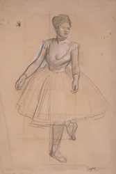 Eine Balletttänzerin in Position, ca. 1872-73