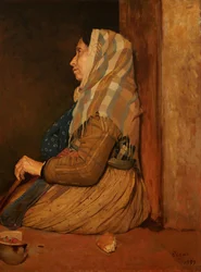 Eine römische Bettlerin, 1857