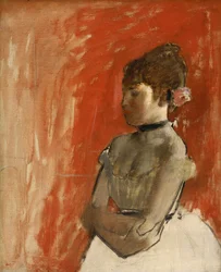 Balletttänzerin mit verschränkten Armen