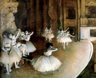 Ballettprobe auf der Bühne, 1874