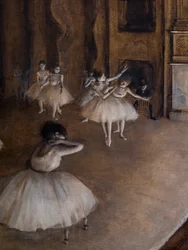 Ballettwiederholung auf der Bühne (Detail)