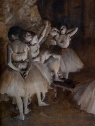 Ballettprobe auf der Bühne (Detail)