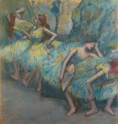 Balletttänzerinnen auf der Bühne