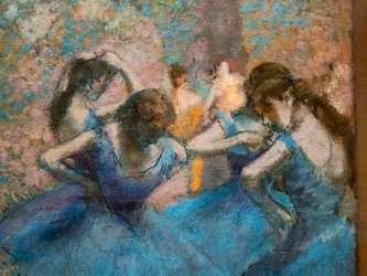 Blaue Tänzerinnen (Detail)